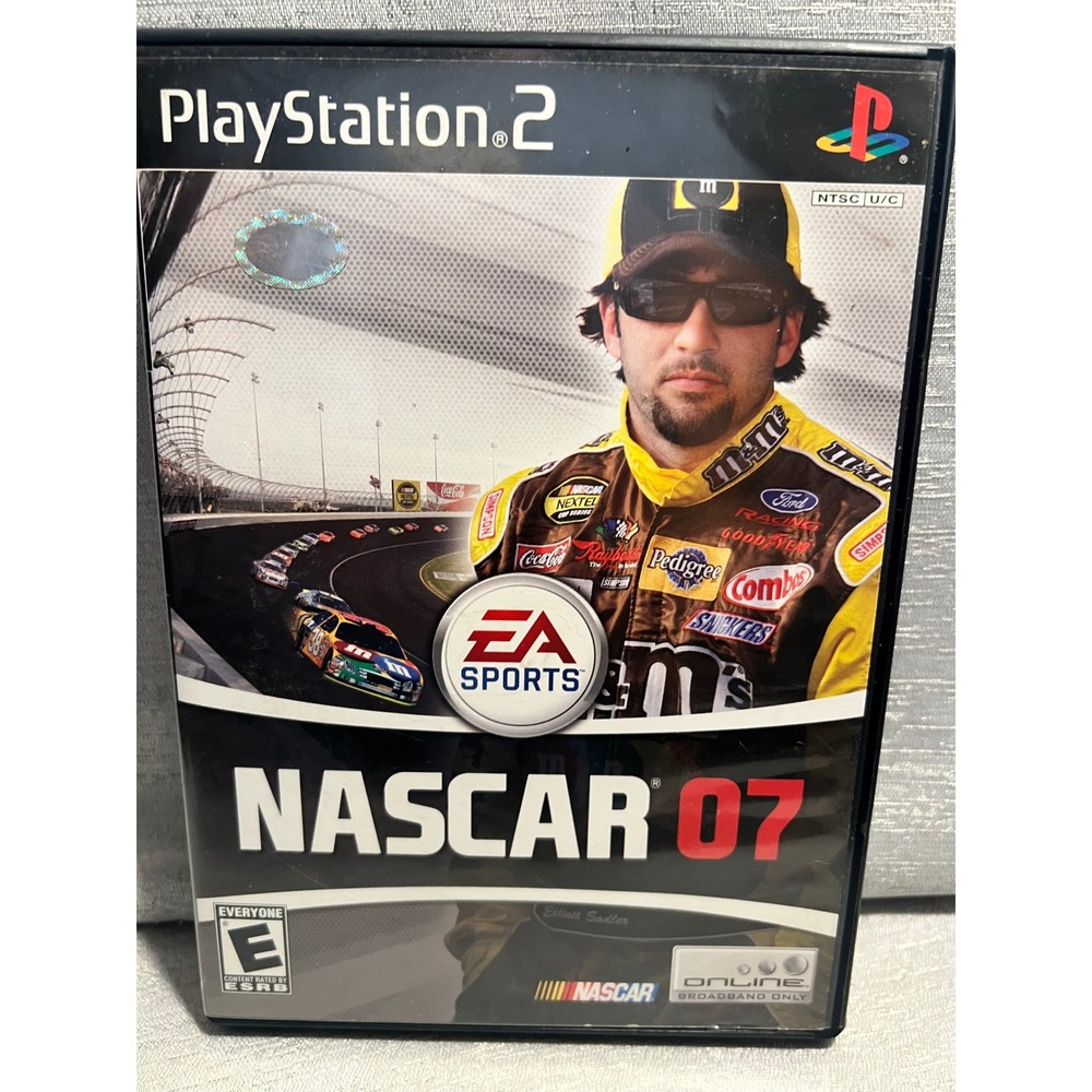 NASCAR 07 Sony PlayStation 2 PS2 EA Sports Racing Game SLUS 21461 Elliott Sadler